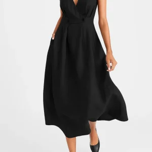 Alicia Robe Femme – Robe en Lin Légère & Respirante avec Coupe Décontractée Été Chic