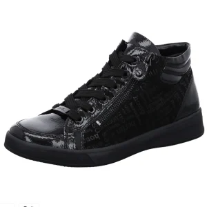 Basket ARA Femme ROM cuir Noir