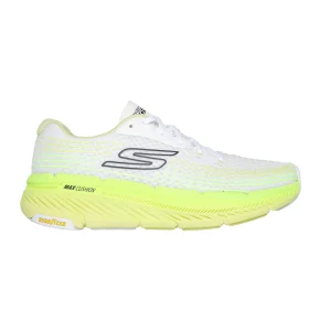 Basket Skechers homme Max Cushioning Blanc et vert lime