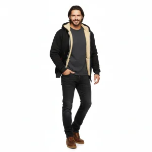 Zedrick Hoodie Zippée Homme – Sweat Doublé Chaud avec Capuche Confortable