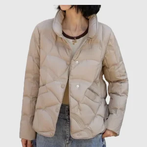 Ziana Veste Matelassée Femme – Coupe Confortable Hiver & Isolation Chaude Boutonnée