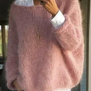 Abigail Pull Femme – Pull en Tricot Doux à Manches Longues & Coupe Confortable pour l’Hiver